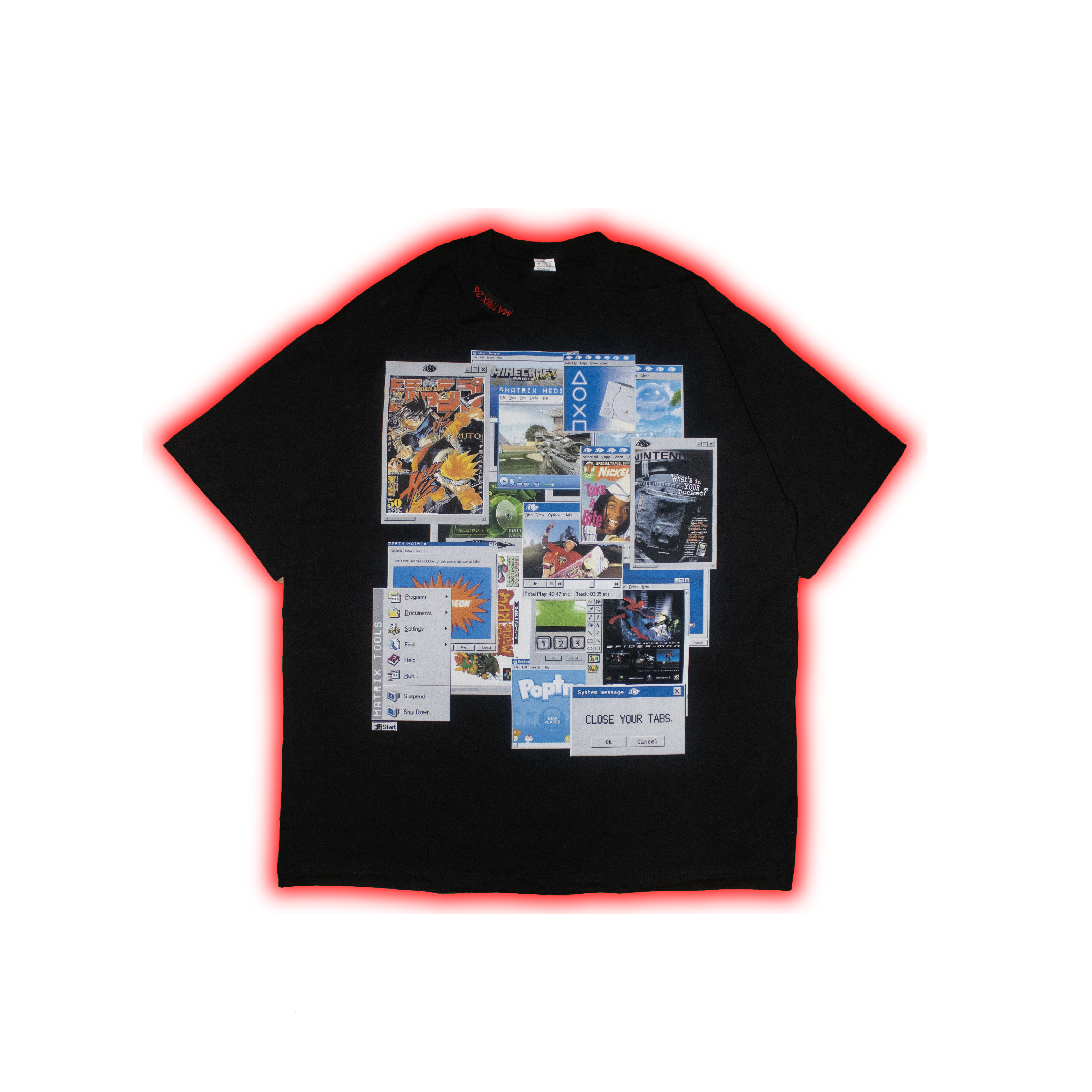 "TABS" TEE.